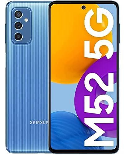 Samsung Galaxy M52 5G Dual SIM, 8GB RAM, 128GB - Light Blue - 1 year Warranty