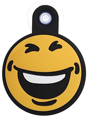 Laughing Emoji Sticker for Car, Bumper Window Decals for Trucks Motorcycle Laptop Skateboard Guitar Travel Case Wall Door Luggage Sticker - Yellow * Black