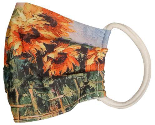 aZeeZ Sunflower Women Durable Reusable Face Mask - 3 Layers