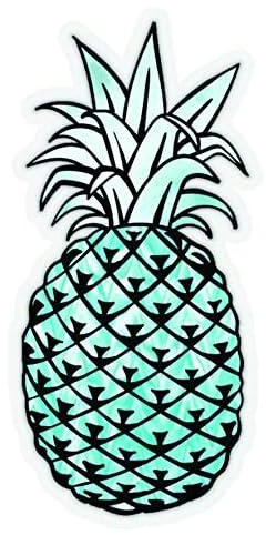 Solo e432 pineapple car sticker, 15x15 cm - multi color