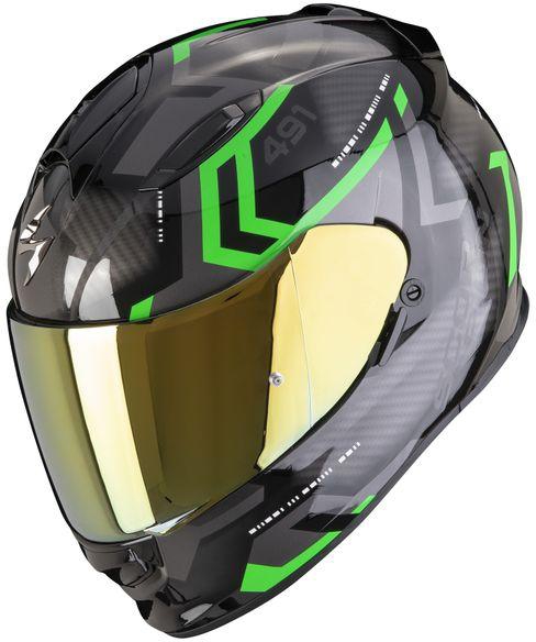 Scorpion EXO-491 Spin Full Face Helmet - Black/Green