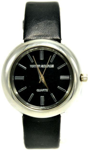 Leather Watch - For Women - Black