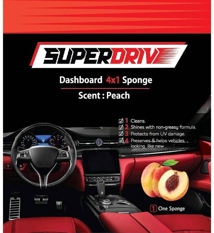 Superdrive Dashboard 4*1 Sponge with Peach Scent