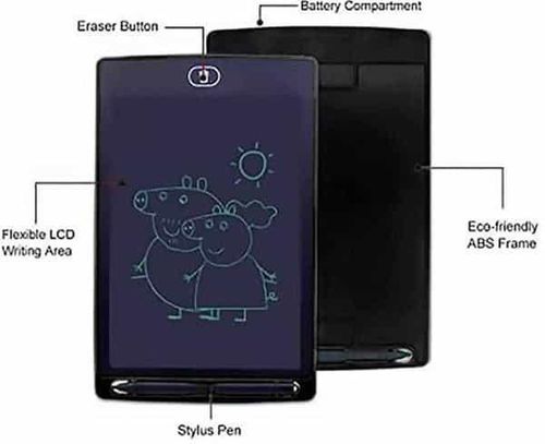 تابلت كتابة بشاشة LCD، مقاس 10 بوصة - اسود