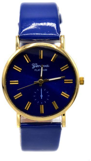 Geneva MLE-BLU Genuine Leather Watch - Blue