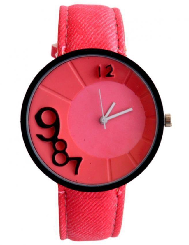 LTH-BPI Leather Watch - Pink