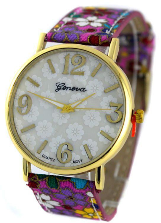 Geneva Leather Watch - Multicolor