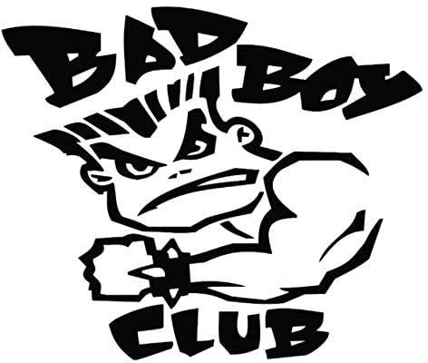 Solo E262 Bad Boy Club Car Sticker, 15x15 cm - Black and White