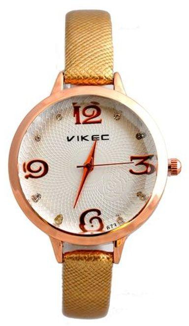 VIKB-BR Leather Watch - Brown