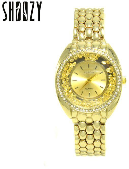 Stainless Steel Watch - For Women - Gold