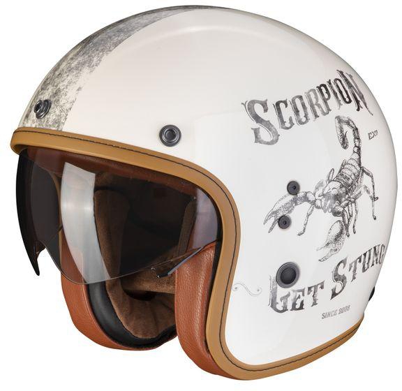 Scorpion Belfast Evo Pique Open Face Helmet - Cream/Black