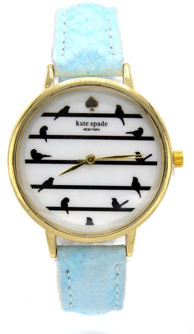 Women Leather Watch -Blue Sky