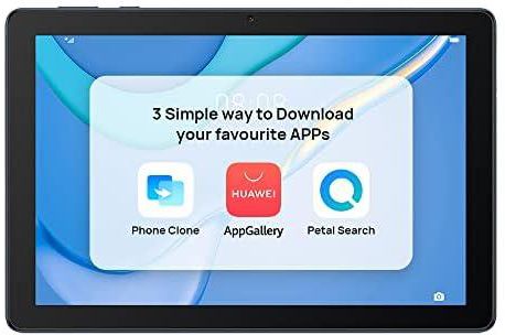 تابلت هواوي ميت باد T10 بشاشة عالية الدقة HD‏ 9.7 بوصة، كيرين 710A و2+ 32 جيجابايت ومكبر مزدوج وEMUI 10.1 وتقنية LTE- لون ازرق غامق، بلوتوث
