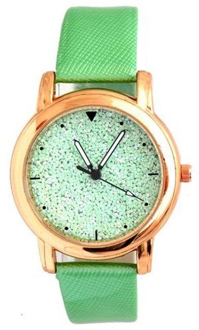 MON-203 Leather Watch - Green