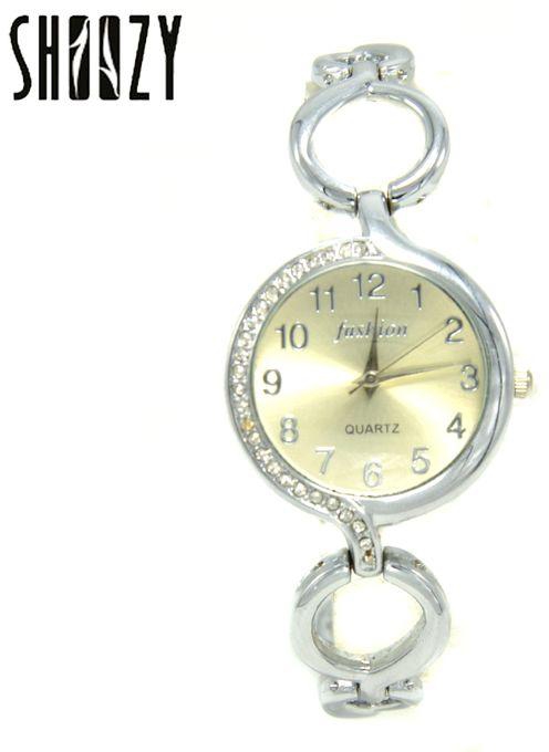 Stainless Steel Watch - For Women - Silver