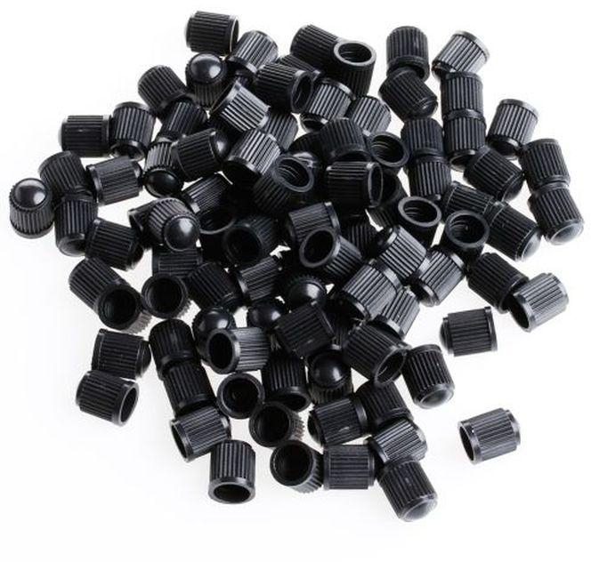 Plastic Auto Car Bike Motorcycle Tire Valve Stem Caps - 100PCS