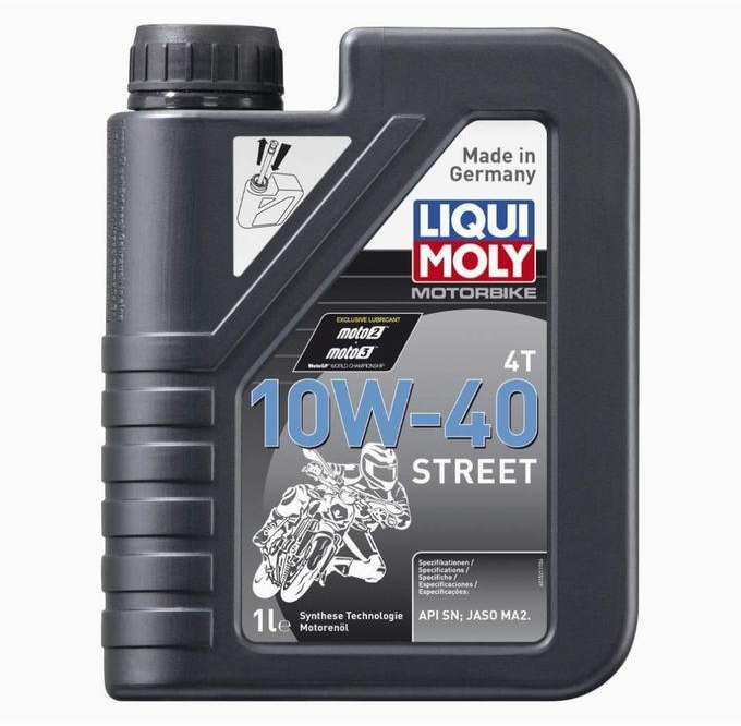 Liqui Moly 10w40زيت موتسيكل رباعي الاشواط تخليقي بالكامل 1لتر