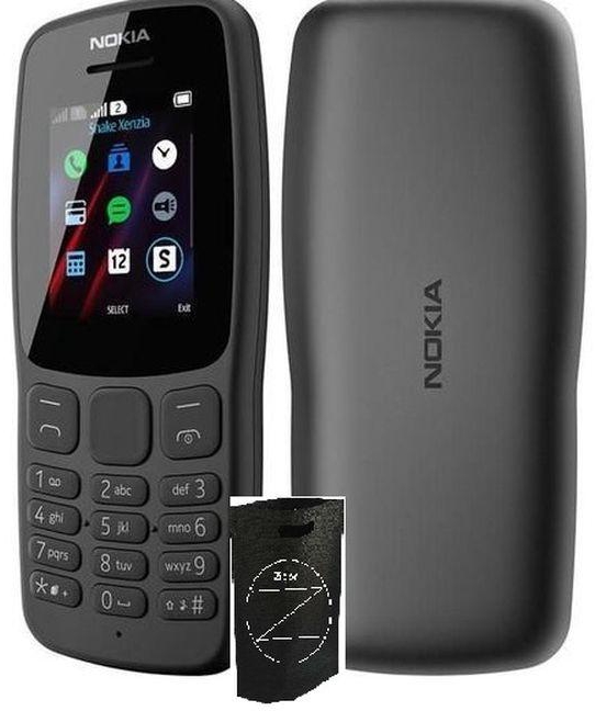 Nokia موبيل 106 -رمادى + حقيبه زيجور المميزه