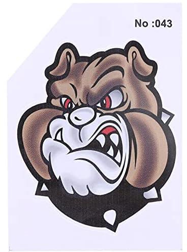 Dog Shaped Sticker for Car - Brown