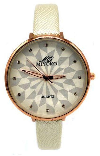 Miyoko MQ-350WH Miyoko Leather Watch - Off White