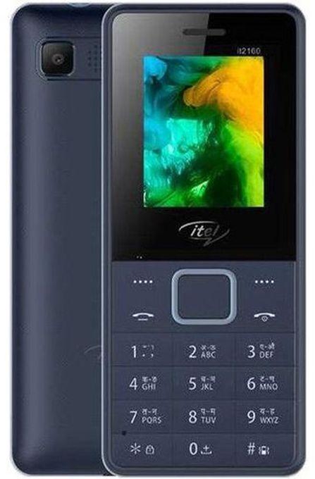 Itel It2160 موبايل ثنائي الشريحة - 1.77 بوصة - أزرق غامق