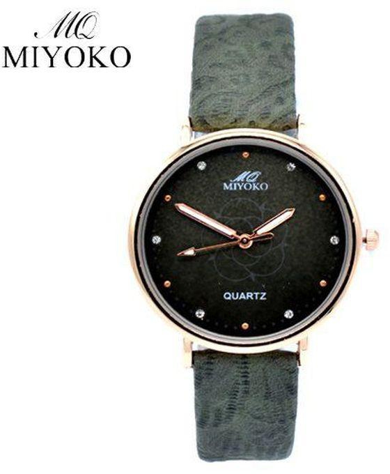 Miyoko Leather Watch -Multicolor