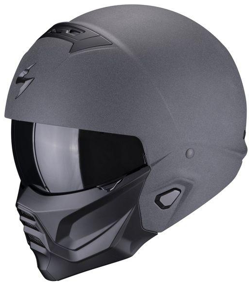 Scorpion EXO-Combat II Graphite Open Face Helmet - Dark Grey