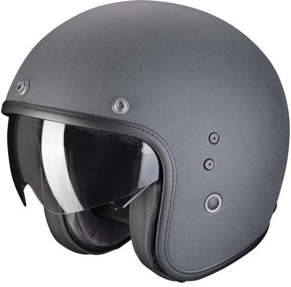 Scorpion Belfast Evo Graphite Open Face Helmet - Dark Grey