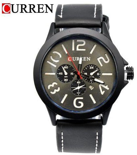 Curren CURREN C182 Leather Men Wristwatch-multicolor