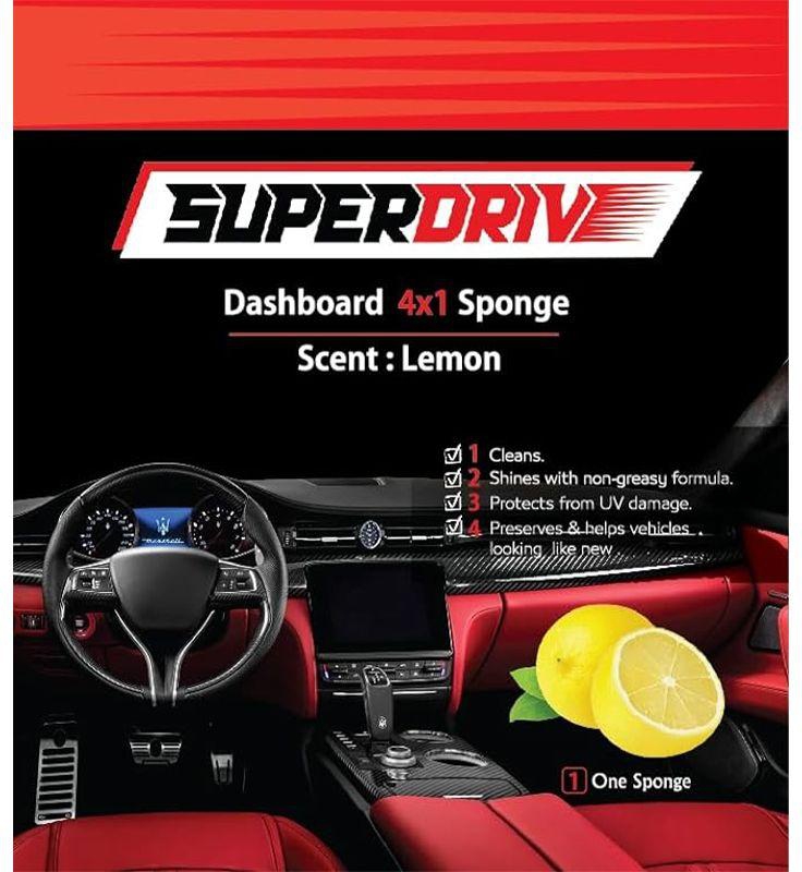 Superdrive Dashboard 4*1 Sponge with Lemon Scent