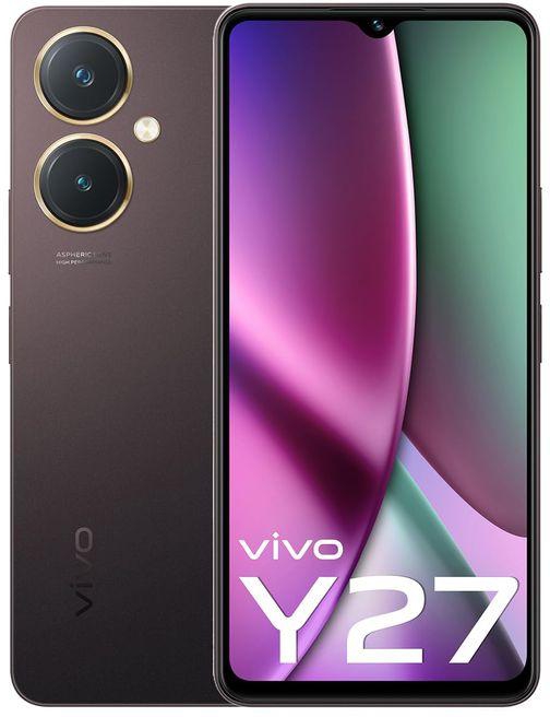 Vivo Y27 - 6.64-inch 6GB/128GB Dual Sim 4G Mobile Phone - Burgundy Black