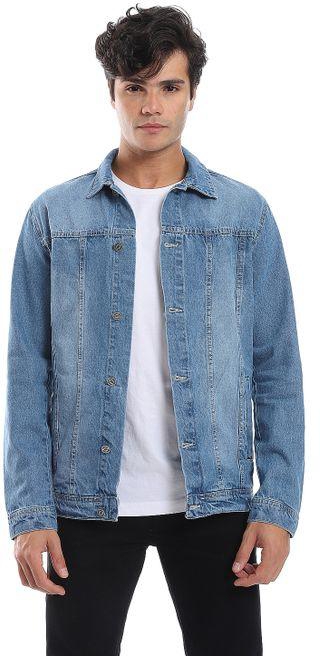 Andora Light Blue Denim Plain Jacket