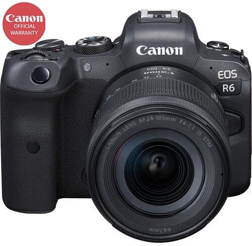 Canon EOS R6 Mirrorless Digital Camera with 24-105mm f/4-7.1 Lens