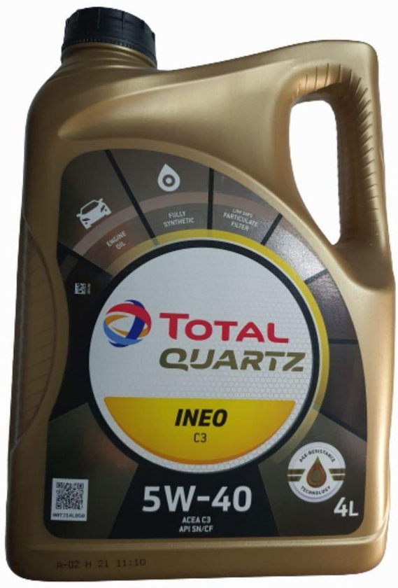 TOTAL Total engine oil 5W40 Quartz INEO MC3 - زيت سيارة - 4 لتر