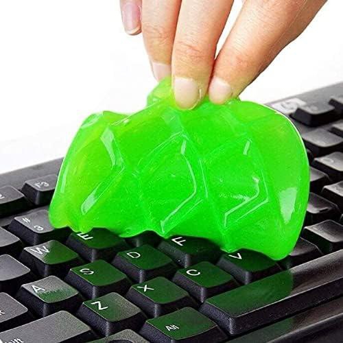 Mezone cleaning gel for car or laptops, car cleaning kit universal detailing automotive dust car crevice cleaner cleaning keyboard cleaner for car vents, pc, laptops, cameras (green)