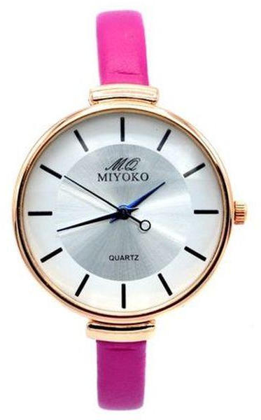 Miyoko Miyoko Leather Watch - Pink Glam