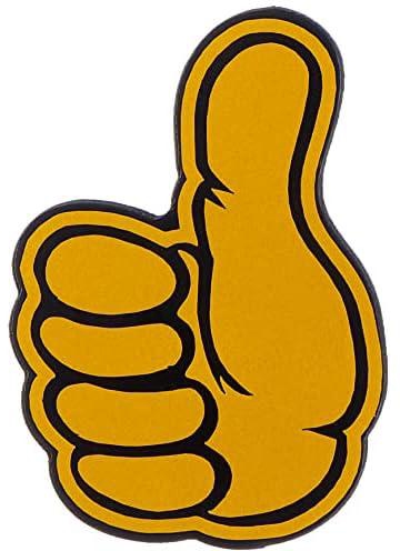 Thumb Up Shaped Sticker for Car - Gold