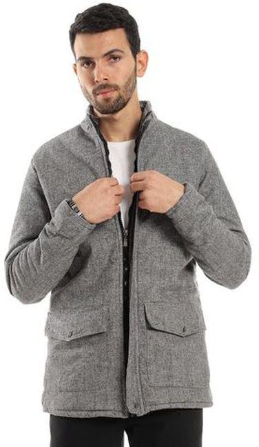 Andora Heather Grey Regular Winter Jacket