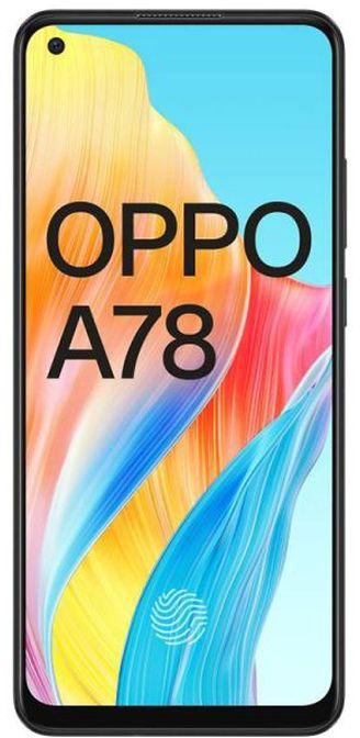 OPPO A78 - 6.43-inch 256GB/8GB Dual SIM 4G Mobile Phone - Mist Black (D)