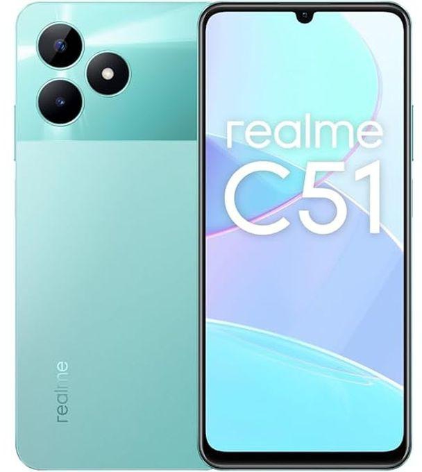 realme realme C51 - 6.74 Inch 128GB-4GB Dual SIM 4G Mobile Phone -Mint Green