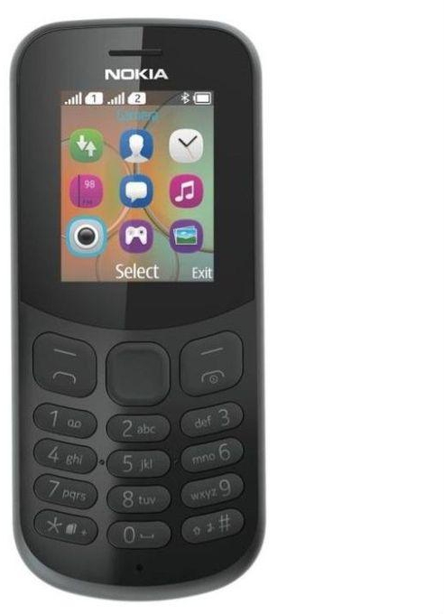 Nokia Nokia-130. 1. 8. inch. Dual. Sim mobile. Phone. Black