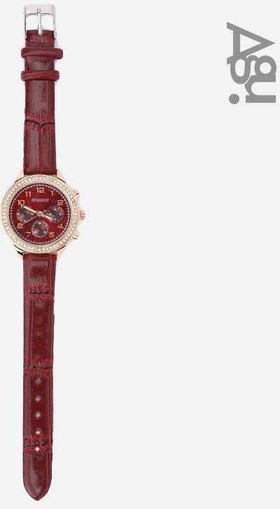 AGU Sww-Re Leather Watch - For Women - Red