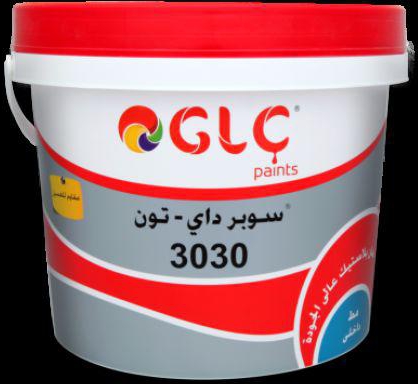 دهان بلاستيك سوبر داى تون 3030 من GLC - ابيض.