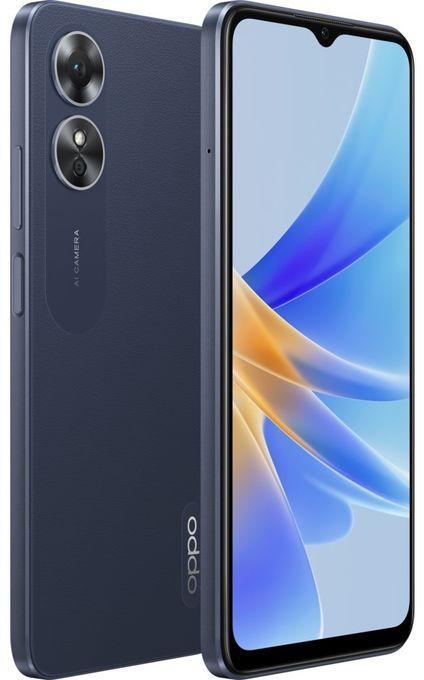 OPPO A17 - 6.56 Inch 64GB/4GB Dual SIM 4G Mobile Phone - Midnight Black (D)