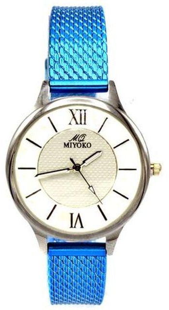 Miyoko Miyoko Leather Watch - Silver/Blue