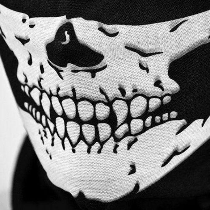 Skull Balaclava Cover Mask - Black