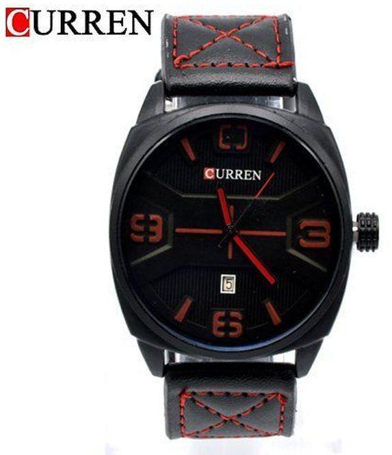 Curren CURREN C198 Leather Men Wristwatch-multicolor