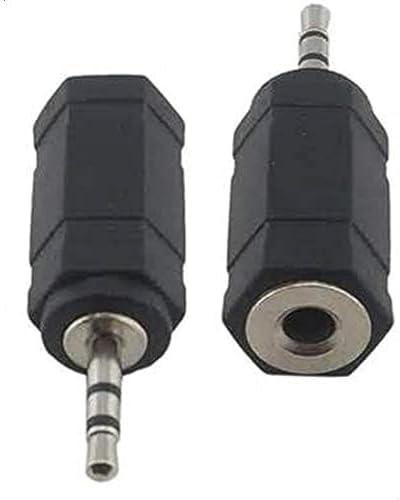 Third Party Black 2.5 to 3.5 adapter audio connector plug converter