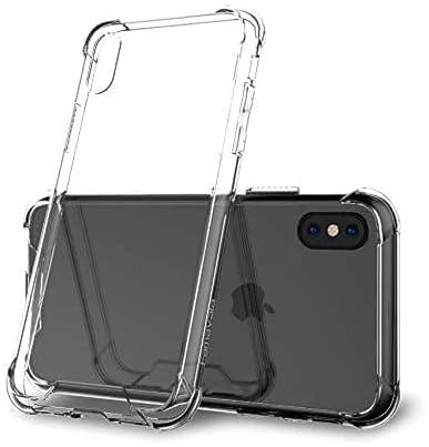 Transparency Shell Case Cover For 5.8-Inch Iphone X Smartphone [Shock Absorption] [Anti-Scratch] [Corner Protection] (Crystal)