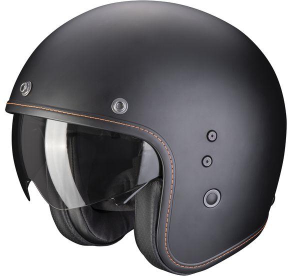 Scorpion Belfast Evo Open Face Helmet - Matte Black